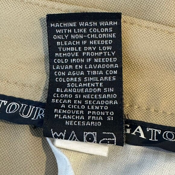 PGA Tour Mens Khaki Golf Shorts Size 36 Polyester Lightweight Relaxed Fit Golf - Picture 6 of 7